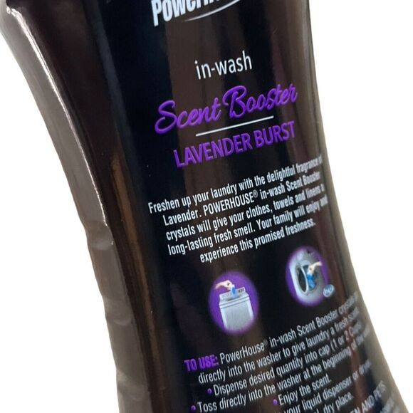 Powerhouse Crystal Lavender In Wash Laundry Scent Booster Clean Fresh 12oz NEW - Picture 3 of 4